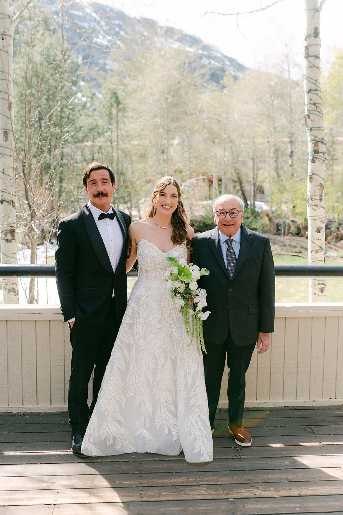 Wedding florals by Golden Flowers at Palisades Tahoe High Camp, Lake Tahoe