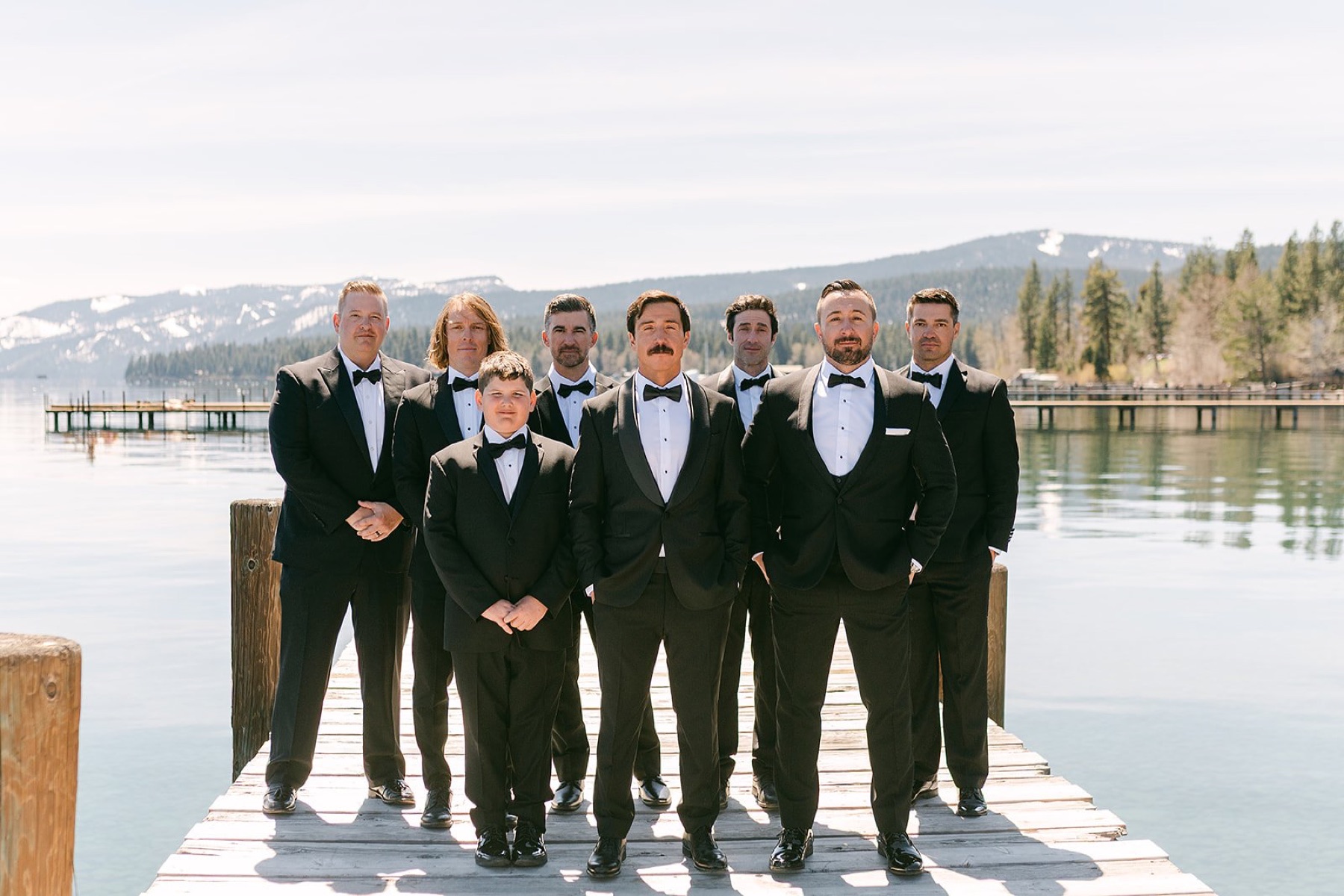 Wedding florals by Golden Flowers at Palisades Tahoe High Camp, Lake Tahoe