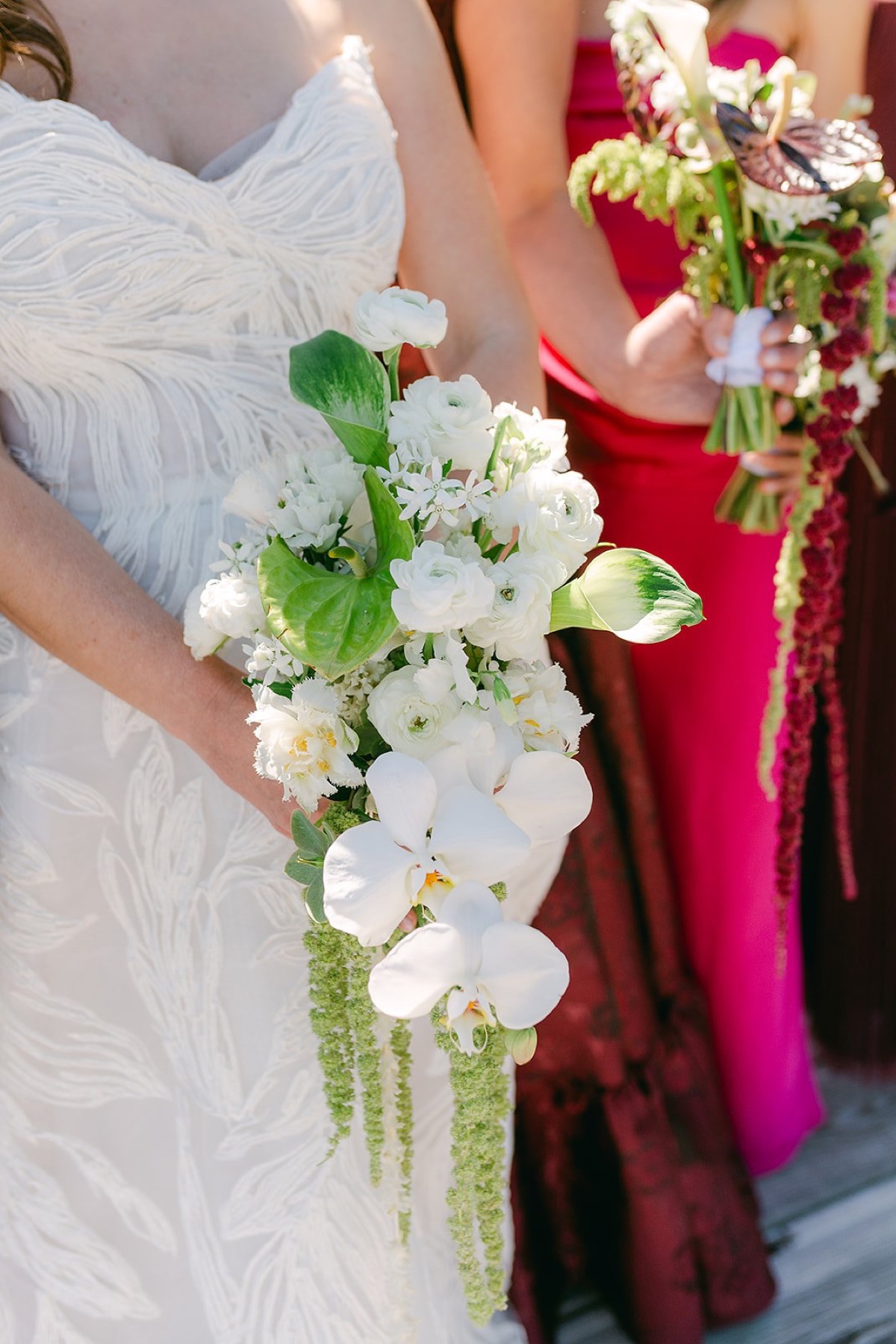 Wedding florals by Golden Flowers at Palisades Tahoe High Camp, Lake Tahoe